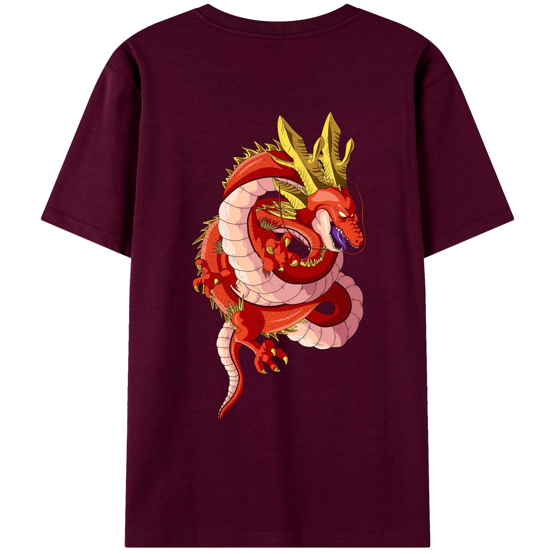 （画像用） ドラゴンボール 神龍 シェンロン DRAGON BALL Shenron レディース半袖Tシャツ(バックプリント)